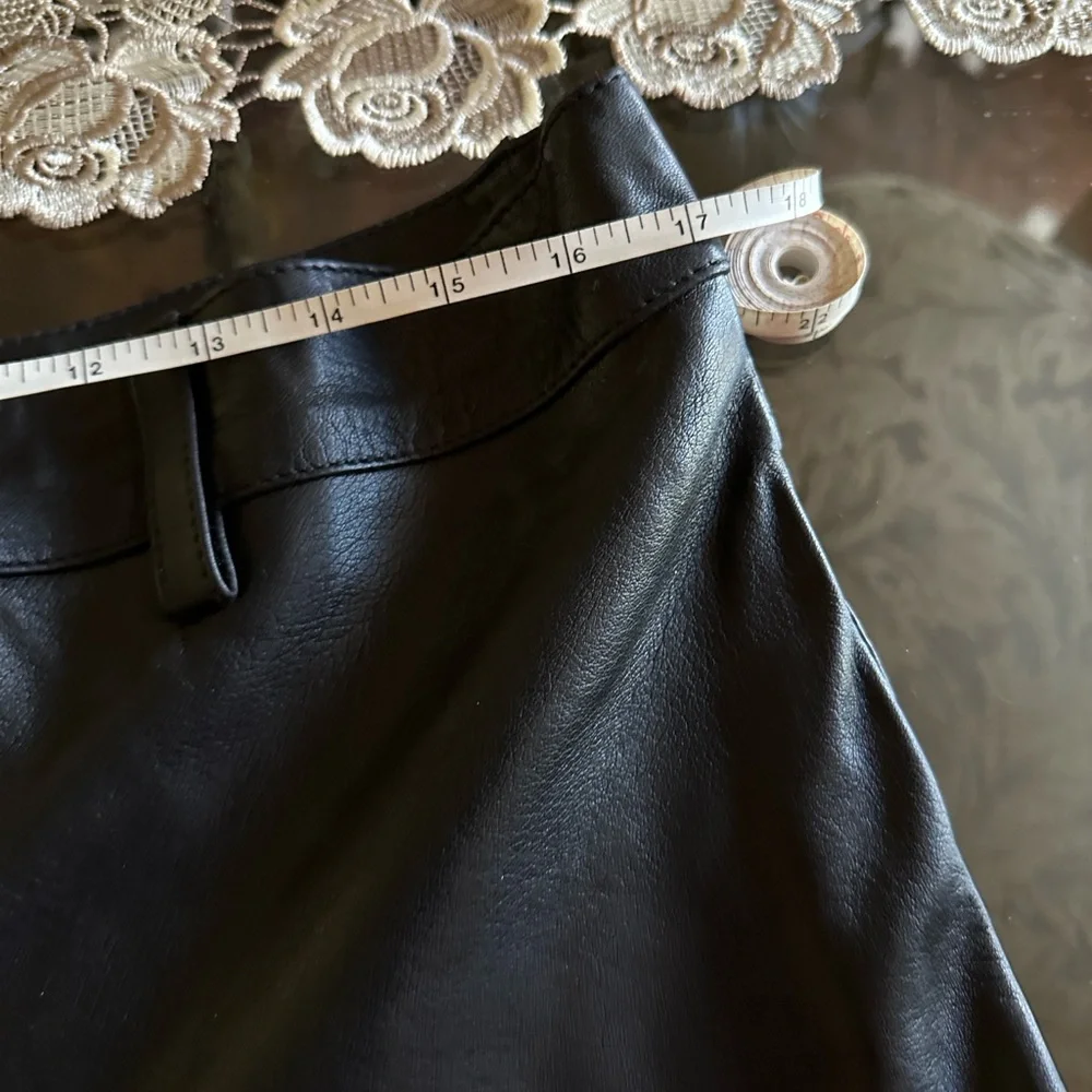 Black Studded Leather Pants - Picture 8 of 9